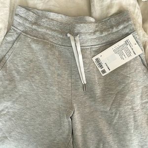 Lululemon, grey, warm down jogger NWT